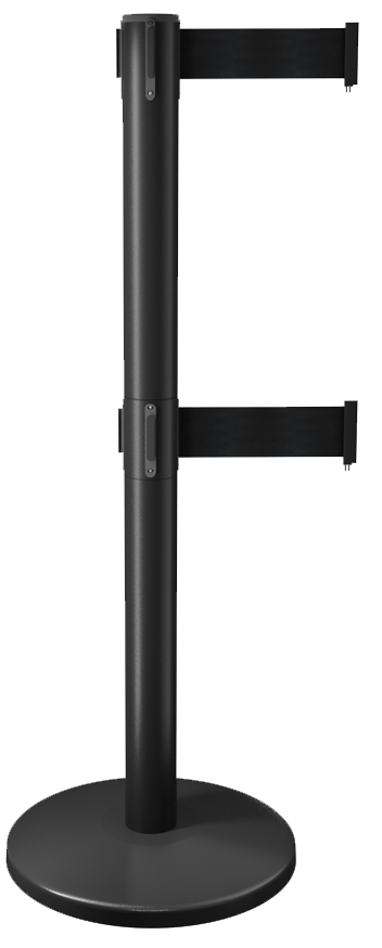 Queue Master Retractable Belt Barrier 550 Twin