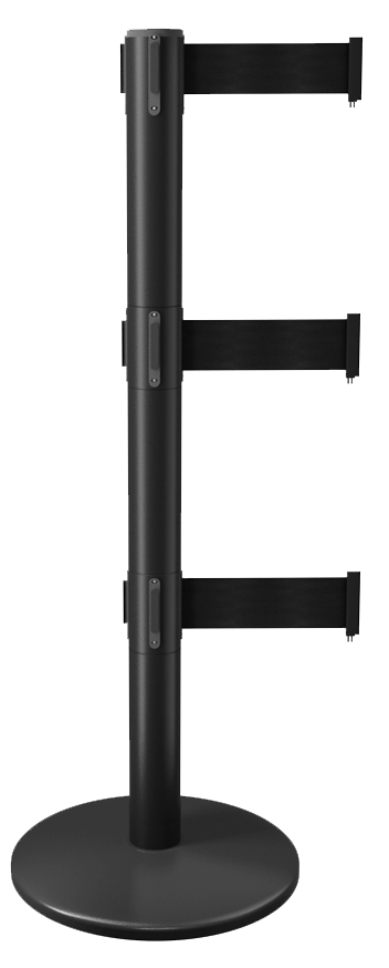 Retractable Belt Barrier Triple