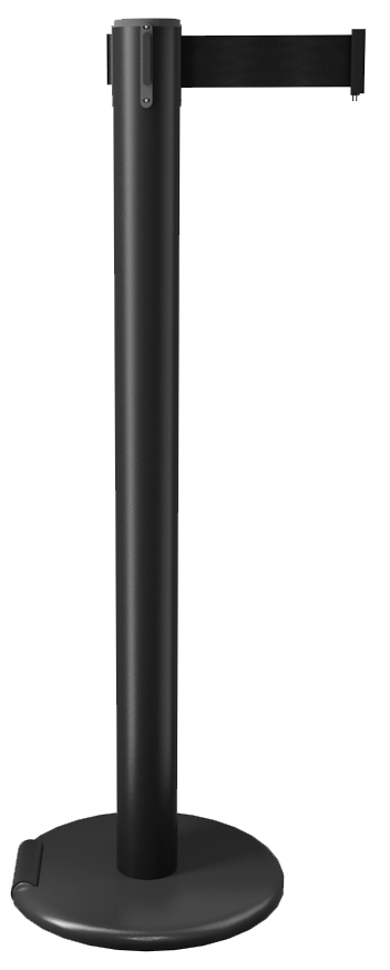 Roller Retractable Belt Barrier 3 Inch Post