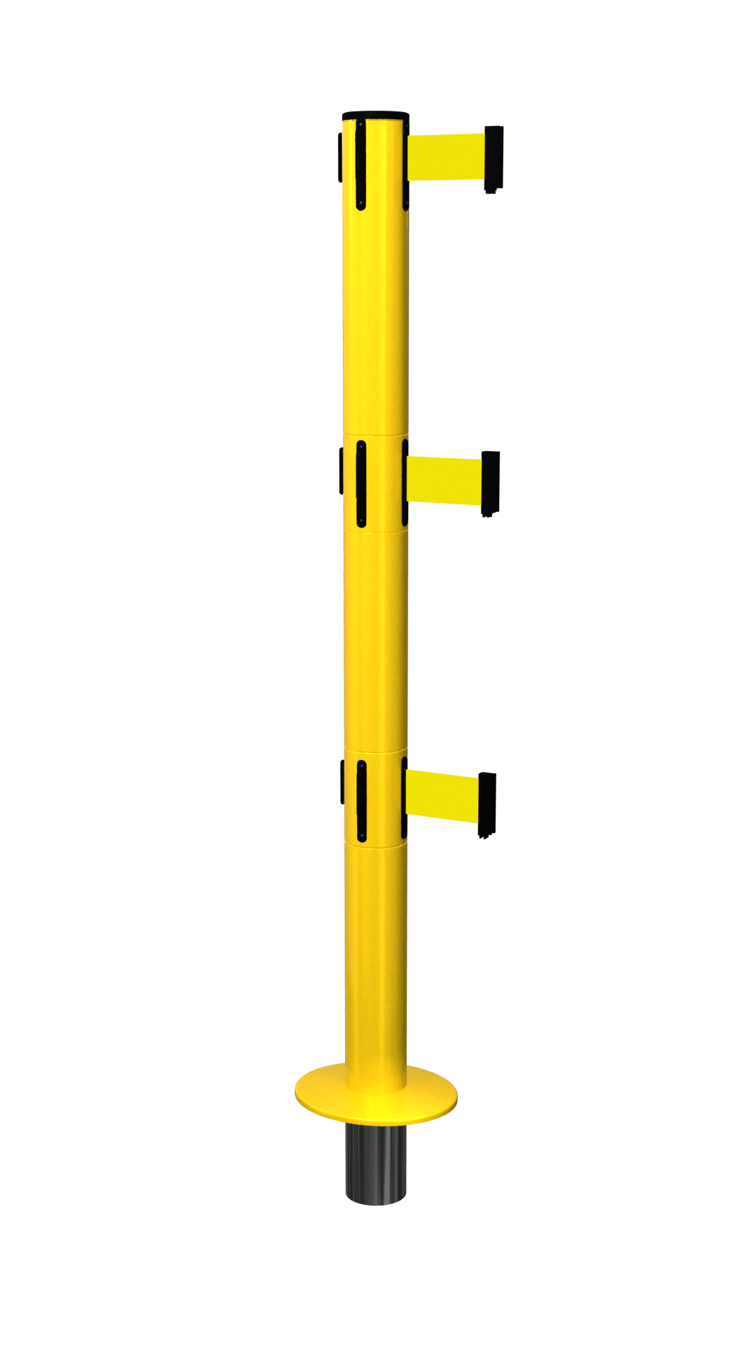 SafetyPro Removable Retractable Belt Barrier Triple Belt